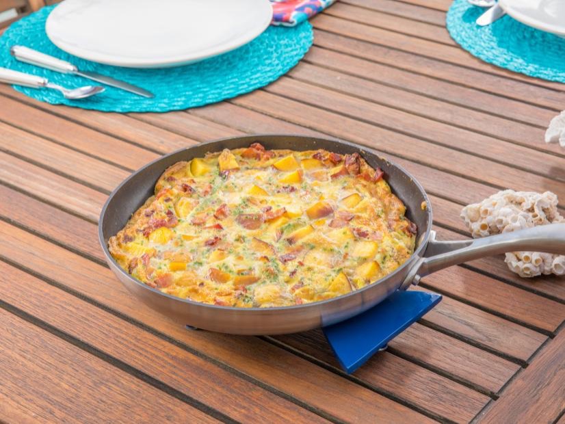 Peach & Bacon Frittata