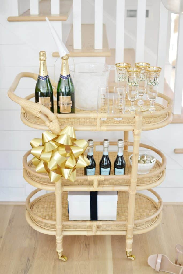 Champagne bar cart