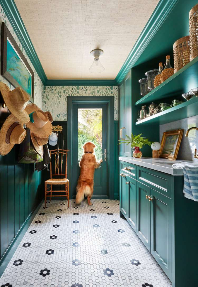 Let Whimsy Lighten the Load using color, pattern, and whimsical decor touches to make your mudroom cheerful and enjoyable to work in