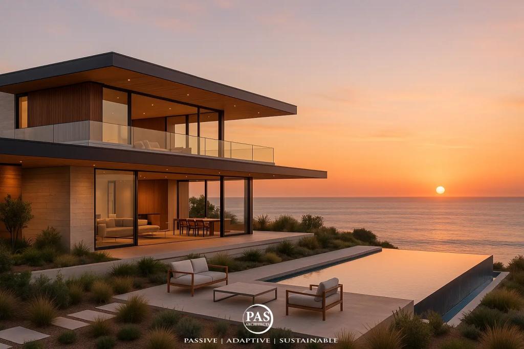 the conceptual Rise Residence by PAS Architects, Beach City, CA