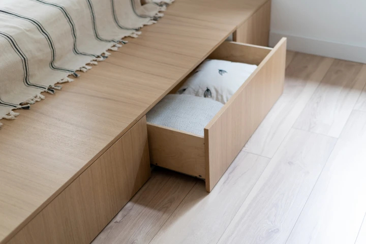 Storage Beds, Benches, and Elevated Under-Bed Systems
