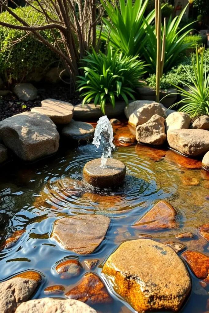 Rock Garden with Water Feature
