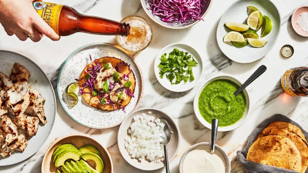 Grilled Striped Bass Tacos