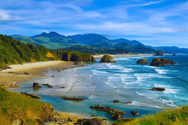 Cannon Beach and Arch Cape, Oregon, coastline