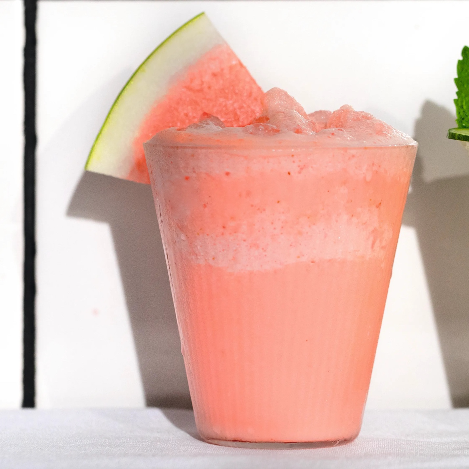 Watermelon, Lime, and White Pepper Yogurt Smoothie