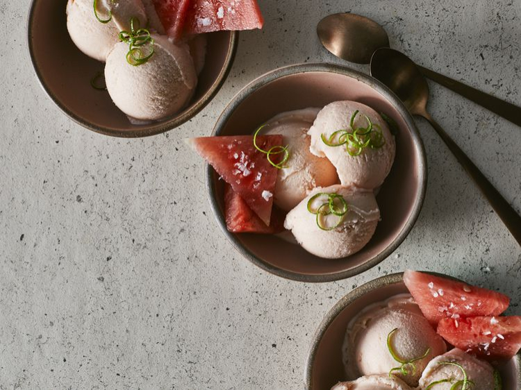 Salted Watermelon Ice Cream