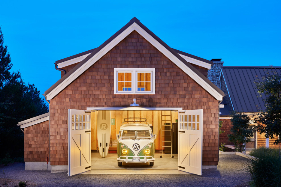 Garage Upgrade with new doors and double-level storage