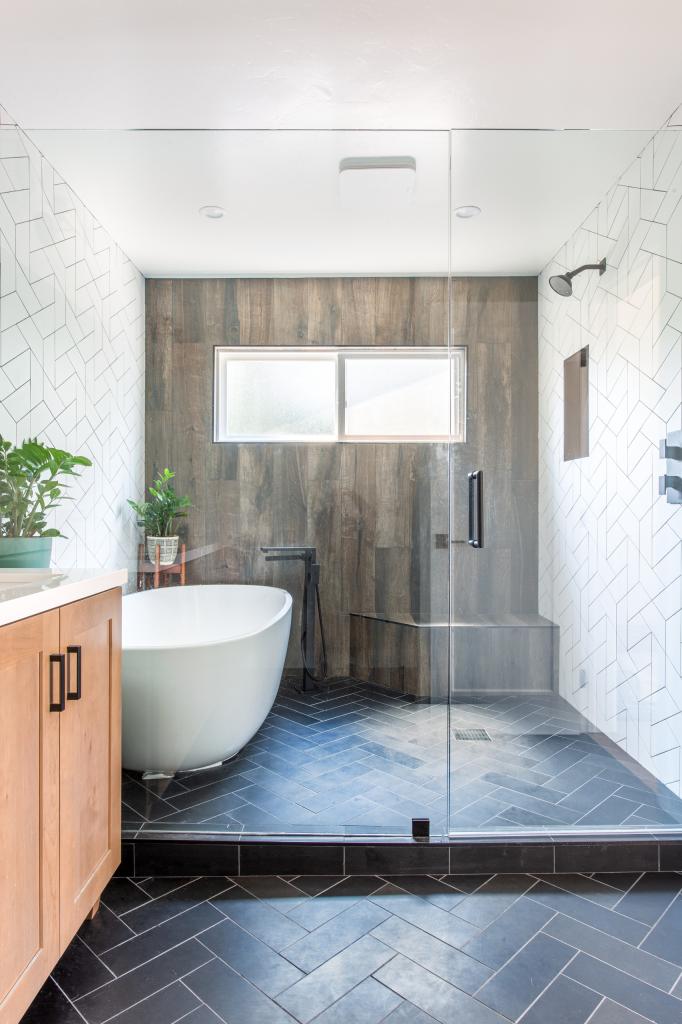 Seamless Wet-Room Shower