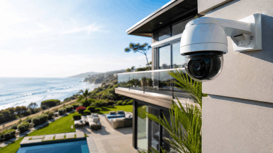 Security Camera for a beach property along the California Coast