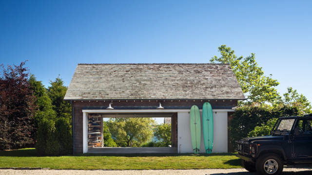Detached garage to store beach gear